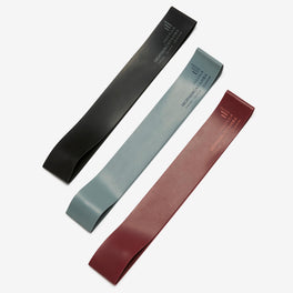 Fitness Resistance Bands Three-Pack 5-6-7 kg - Grey Burgundy Black, Image of