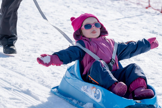 Lugik Warm Ski Sledding Mittens Babies', cobalt blue Image 2 of 5