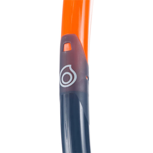 A photo of the Diving snorkel with valve 100 storm grey in use