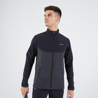 Men's Tennis Jacket Essential - Black Grey, Image of