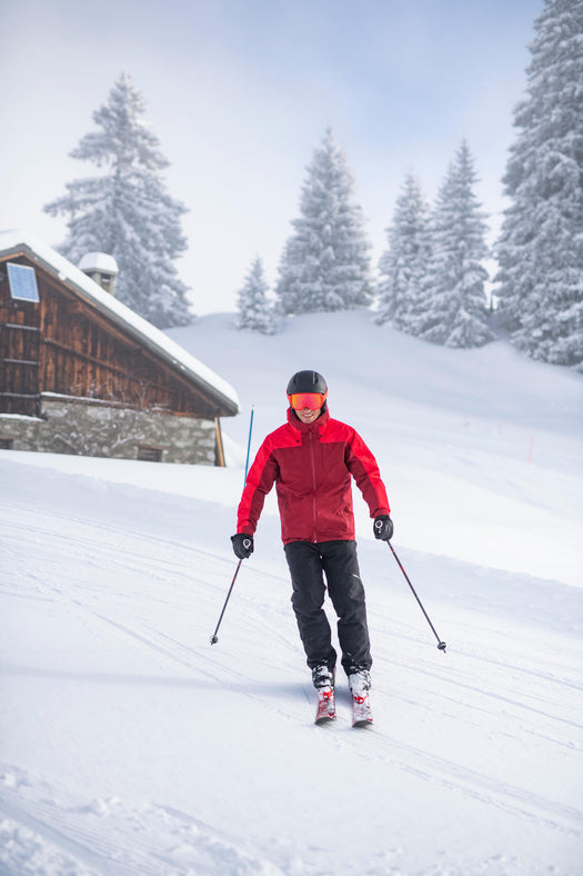 Wedze 500 Down Insulated Waterproof Ski Jacket Men's, bordeaux Image 5 of 5