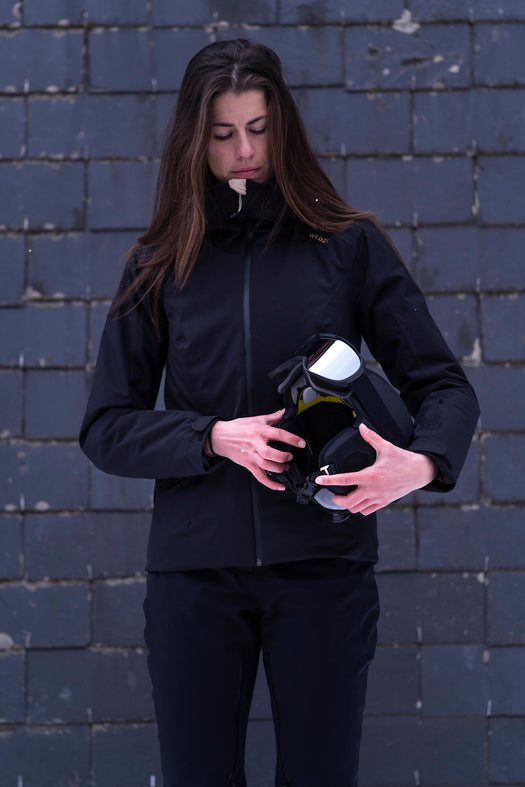 Wedze 500 Piste Ski Jacket Women's, black Image 3 of 4