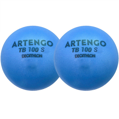 A photo of the Artengo TB100, Foam Tennis Balls, 2-Pack in use