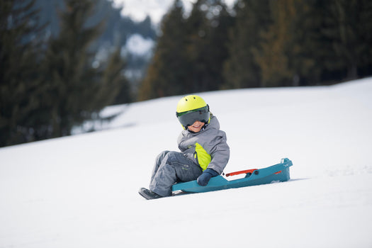 Plastic Tray Snow Sled with Brakes, Kids', base color Image 8 of 9