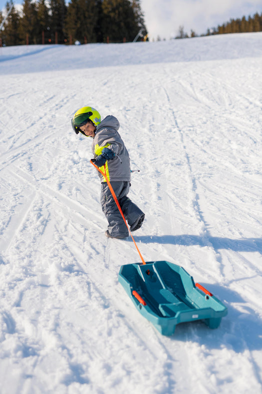 Plastic Tray Snow Sled with Brakes, Kids', base color Image 7 of 9