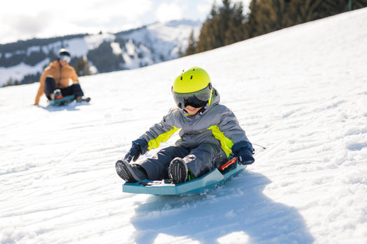 Plastic Tray Snow Sled with Brakes, Kids', base color Image 9 of 9
