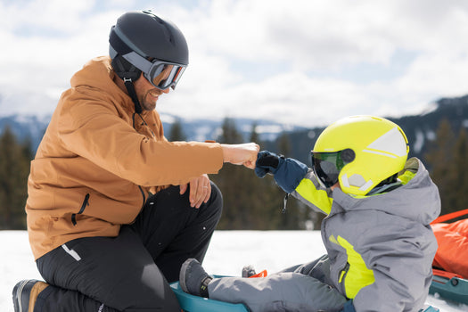Plastic Tray Snow Sled with Brakes, Kids', base color Image 2 of 9