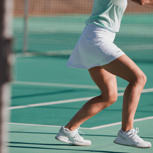 Women's Tennis Quick-Dry Skirt Essential 100 - White, snow white Image 2 of 5