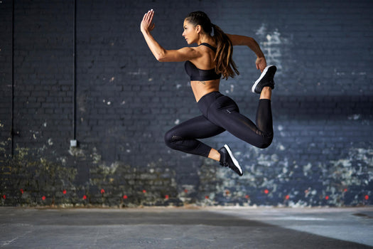 Shaping High-Waisted Fitness Cardio Leggings - Black, black Image 2 of 3