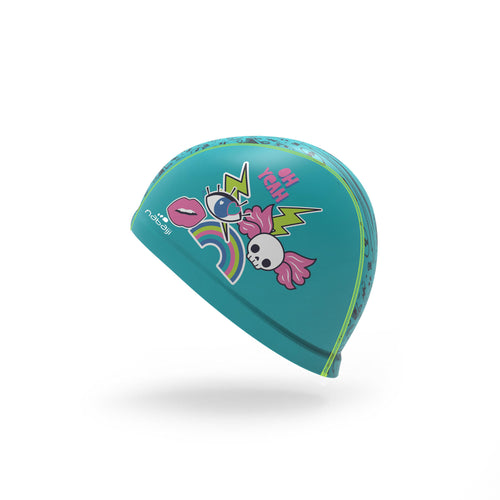 A photo of the Swim Cap RIF Silicone Mesh - Kids in use