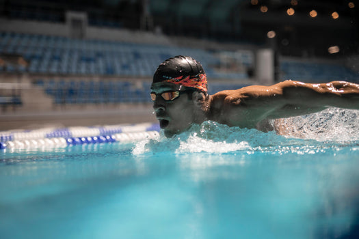 Swimming Goggles Mirrored Lenses B-FAST 900 Black Red, black Image 4 of 5