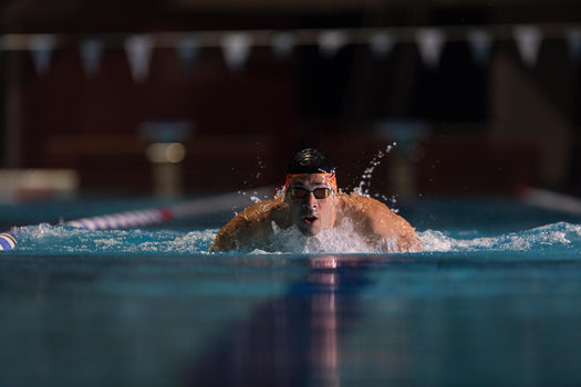Swimming Goggles Mirrored Lenses B-FAST 900 Black Red, black Image 1 of 5