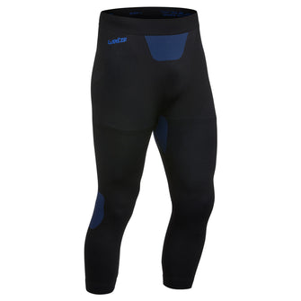 Men's Seamless Ski Base Layer Bottom BL 580 I-Soft – Black Blue, Image of