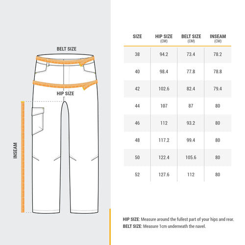 A photo of the Men's Walking Trousers - Grey in use