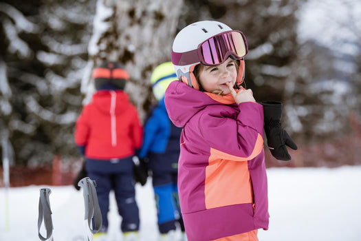 Wedze PNF 500 Ski Bib Kids', coral pink Image 3 of 5