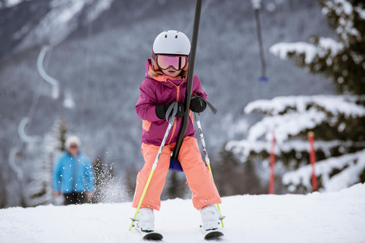 Wedze PNF 500 Ski Bib Kids', coral pink Image 1 of 5