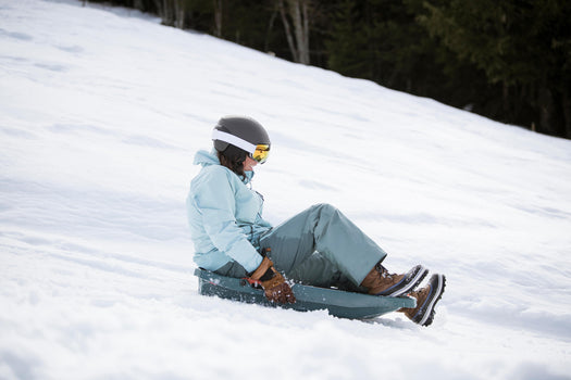 Plastic Tray Snow Sled with Brakes Adult, unspecified Image 2 of 5