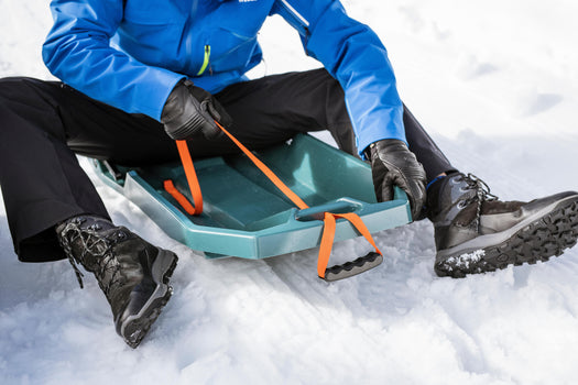 Plastic Tray Snow Sled with Brakes Adult, unspecified Image 1 of 5