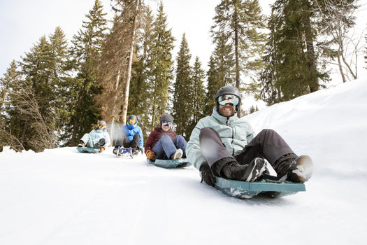 Plastic Tray Snow Sled with Brakes Adult, unspecified Image 4 of 5