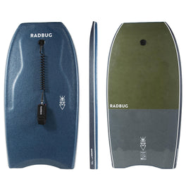 Radbug 500 Bodyboard Boogie Composite Stringer 40'' & 41.5'' w Biceps Leash, Image of