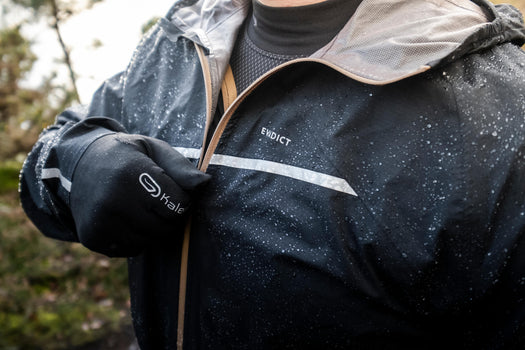 Evadict Trail Running Waterproof Jacket Men's, black Image 2 of 5