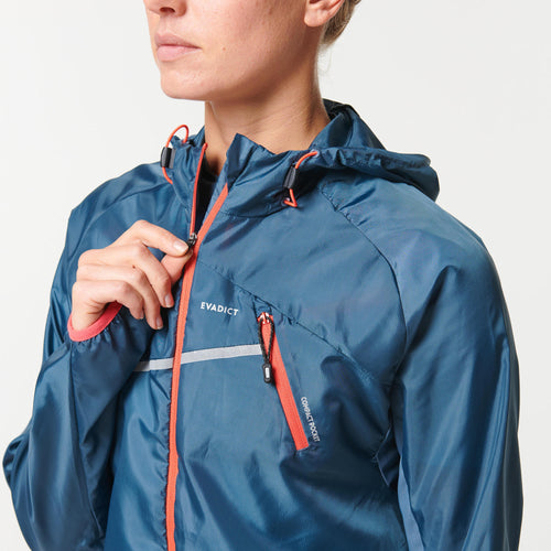 A photo of the Windproof Trail Running Jacket Women's in use