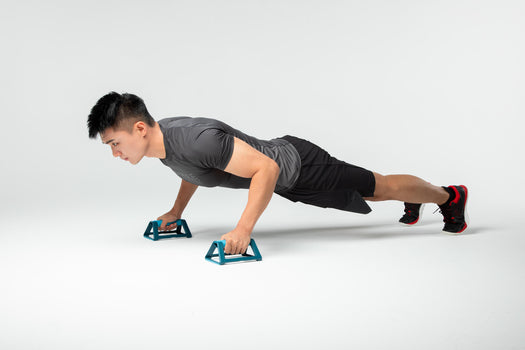 4-in-1 Push-Up Strength Training Grips, dark petrol blue Image 4 of 5