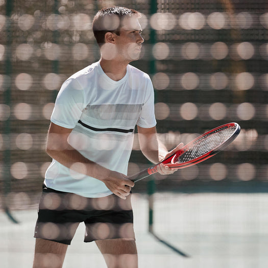 Men's Short-Sleeved Tennis T-Shirt Essential - White, snow white Image 1 of 4