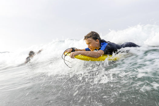 Radbug 100 Bodyboard Boogie High Density Foam 36'' 39'' & 42'' w Wrist Leash, yellow Image 1 of 5