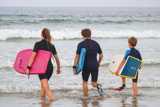 Radbug 100 Bodyboard Boogie High Density Foam 36'' 39'' & 42'' w Wrist Leash, petrol blue Image 1 of 4