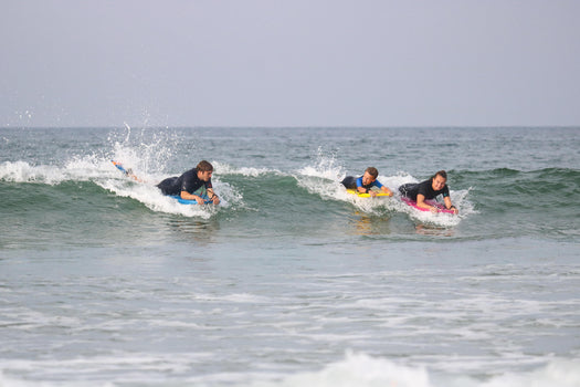 Radbug 100 Bodyboard Boogie High Density Foam 36'' 39'' & 42'' w Wrist Leash, petrol blue Image 3 of 4