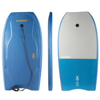 Radbug 100 Bodyboard Boogie High Density Foam 36'' 39'' & 42'' w Wrist Leash, Image of