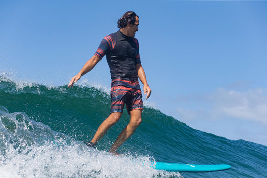 Olaian 500 Foam Surfboard 7'8 75L Curved Triple Stringer w/ Leash & Soft Edge Fi, unspecified Image 3 of 5