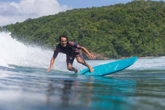 Olaian 500 Foam Surfboard 7'8 75L Curved Triple Stringer w/ Leash & Soft Edge Fi, unspecified Image 1 of 5