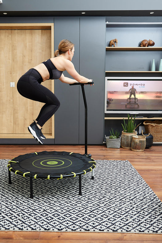 Domyos 500 Cardio Fitness Trampoline Rebounder with Handrail, unspecified Image 2 of 4