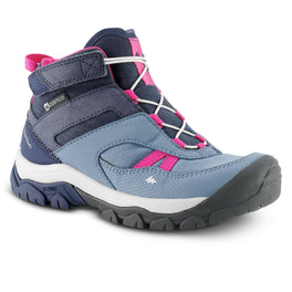 Quechua Crossrock Mid Waterproof Lace-Up Hiking Shoes Kids', Image of