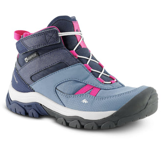 Quechua Crossrock Mid Waterproof Lace-Up Hiking Shoes Kids', Image of