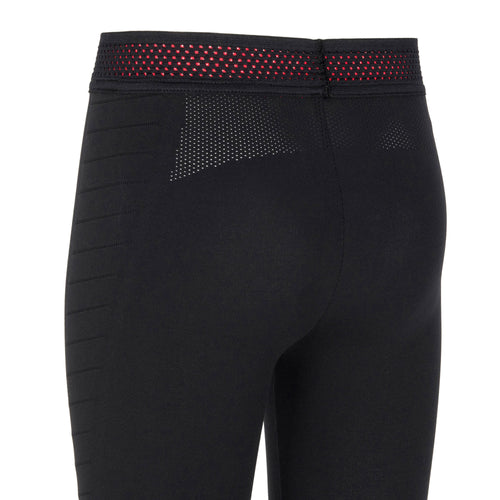 A photo of the Domyos S580 Seamless Breathable Gym Leggings Girls' in use