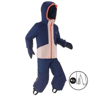 Wedze 580 Warm and Waterproof Ski Suit Girls', Image of