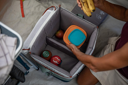 Camping Flexible Cooler - 35 L - Preserves Cold for 17 Hours, verdigris Image 5 of 5