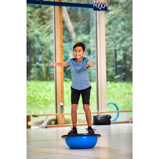 Domyos S500 Breathable Synthetic Short-Sleeved Gym T-Shirt Kids', whale gray Image 1 of 3