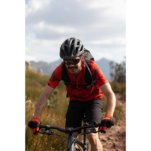 Rockrider ST500 Mountain Bike Gloves Adult, bright red Image 1 of 9