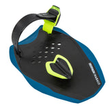 Swimming Paddles Quick-In 500 Size M Blue Yellow, Image of