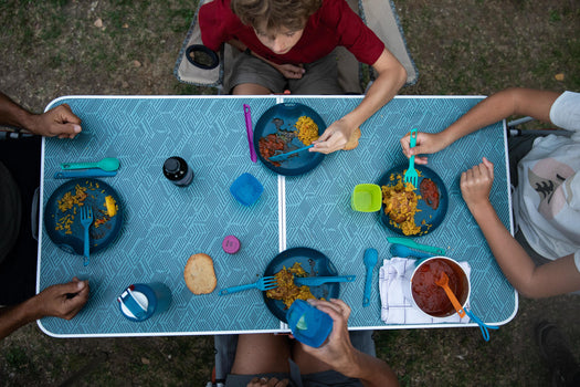 FOLDING CAMPING TABLE - 4 STOOLS - 4 TO 6 PEOPLE, unspecified Image 2 of 5