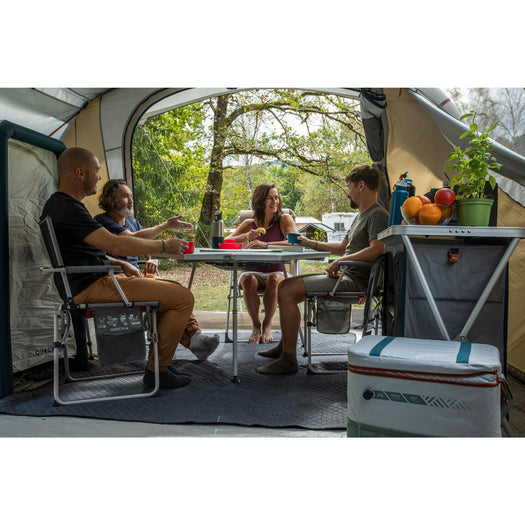 FOLDING AND COMPACT CAMPING STORAGE UNIT, verdigris Image 1 of 2