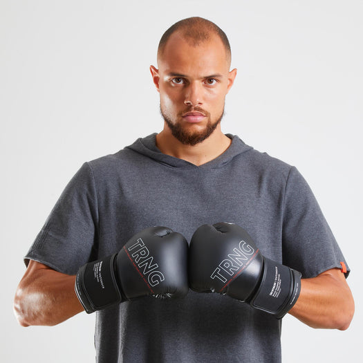 Outshock 120 Boxing Training Gloves, black Image 1 of 5