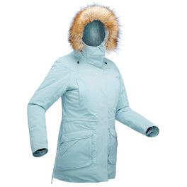 Women's Winter Waterproof Hiking Parka - SH500 U-WARM -20 degrees Celcius, Image of