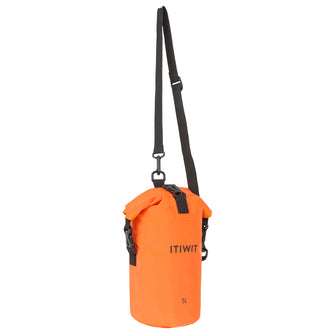 Decathlon Itiwit IPX6 Waterproof Roll Top Dry Bag 5L w/ Carry Strap, Image of