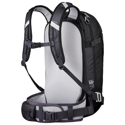 A photo of the Ski Snowboard Freeride Backpack – FR500 DEFENSE L XL in use