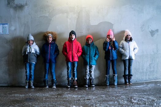 KIDS' EXTRA WARM AND WATERPROOF PADDED SKI JACKET - 180 WARM - NAVY BLUE, galaxy blue Image 3 of 5